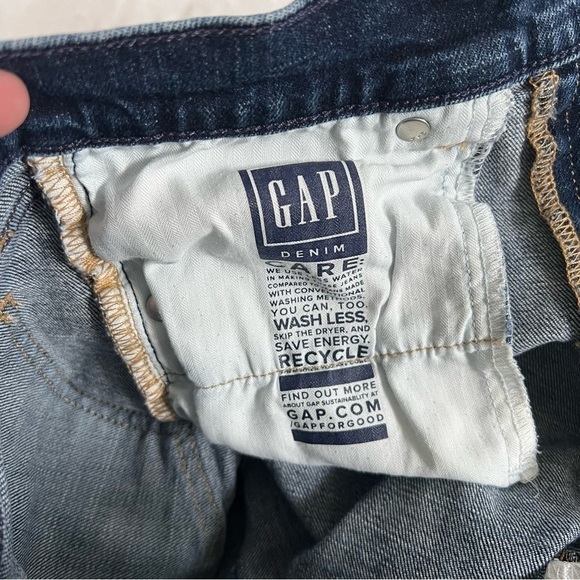 Gap 4” short high rise dark wash denim shorts size 25R - Picture 9 of 11